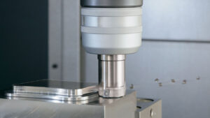 MA90 carbide insert in action in a CNC milling operations