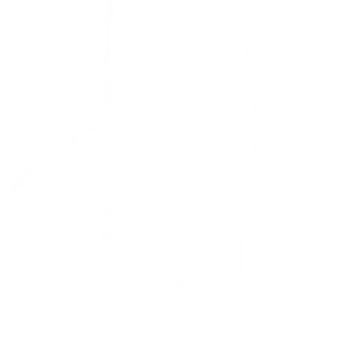 Windmill power generation icon in white